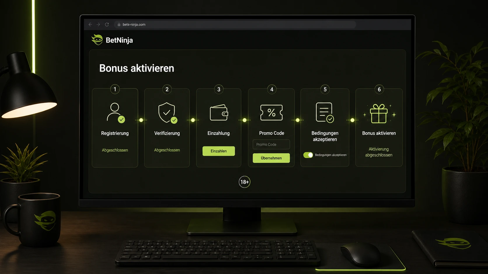 So aktivieren Sie den BetNinja Bonus